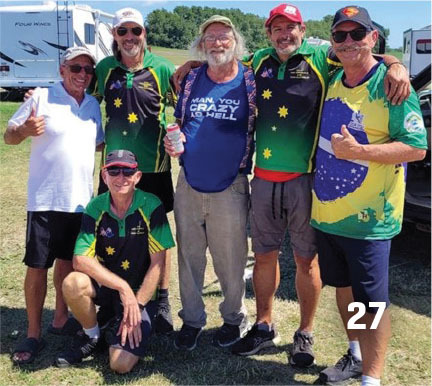 Members of Team Australia, who competed in the F3D/F3E World Championships for Pylon Racing Model Aircraft, stuck around another week to compete in the RC Pylon Racing Nats. Kane photo.