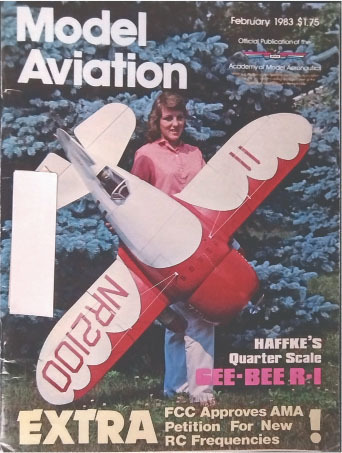 In 1983—almost 40 years ago to the month— Henry Haffke’s 1/4-scale R-1 Super Sportster was featured on Model Aviation’s cover. Plans No. 00398 is available through the AMA Plans Service. 