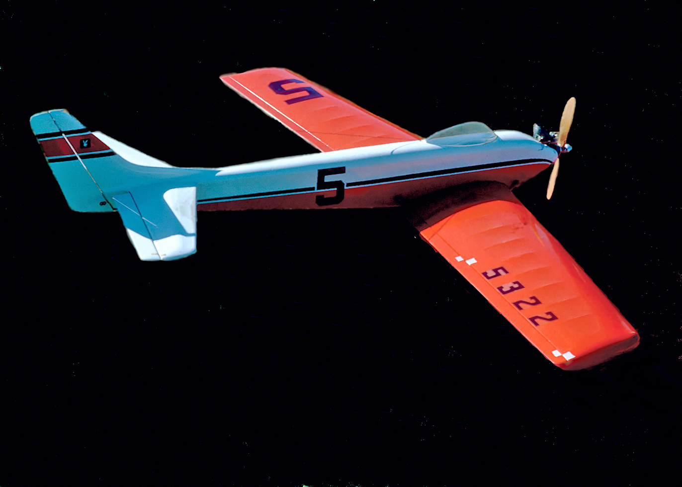 There was constant experimentation in the era of these models. Howard Thombs flew this swept-wing version of the Taurus.