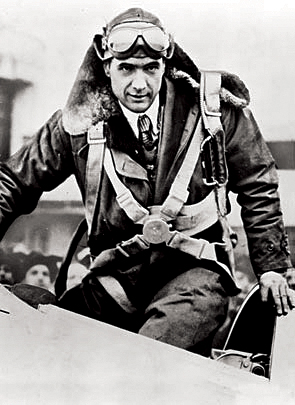 Howard Hughes in the cockpit of his world-record-setting H-1B.