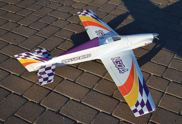 The Proud Bird EF1 by Great Planes is a fine EF1 pylon racer or fast electric sport airplane.